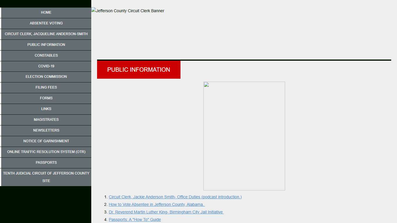 Jefferson County, Birmingham Division Circuit Clerk - Tenth Circuit Court of Alabama