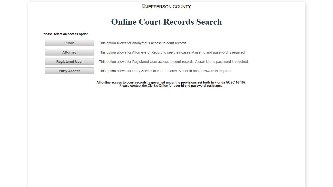 Jefferson County OCRS